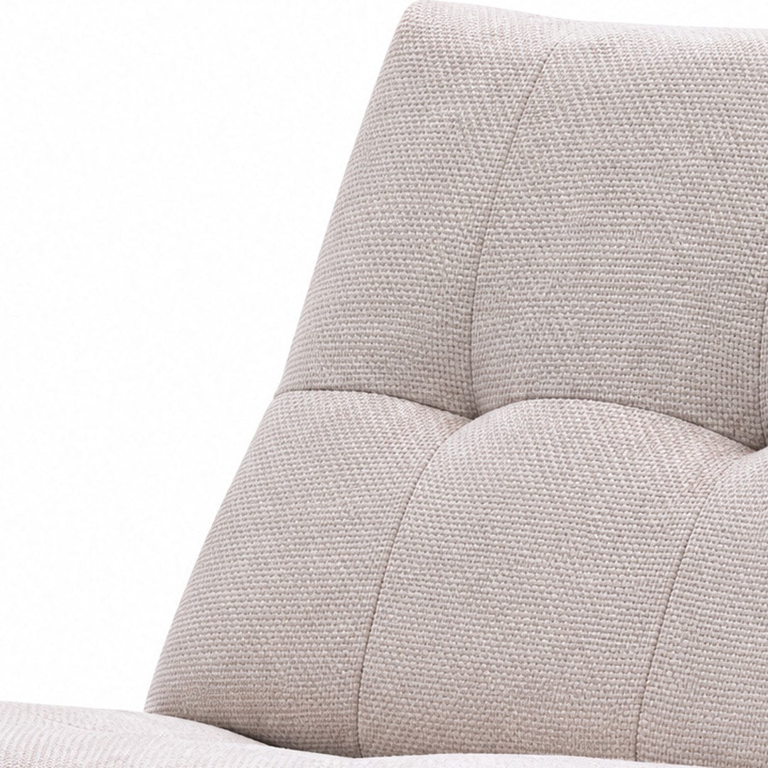 כורסה ריקליינר גאיה בצבע חום אפרפר – תקריב